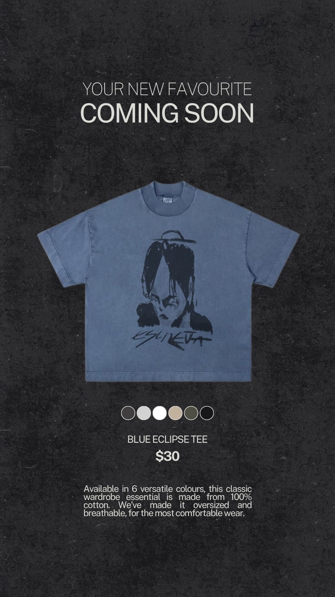 Página de produto camiseta azul no site Alameda 241