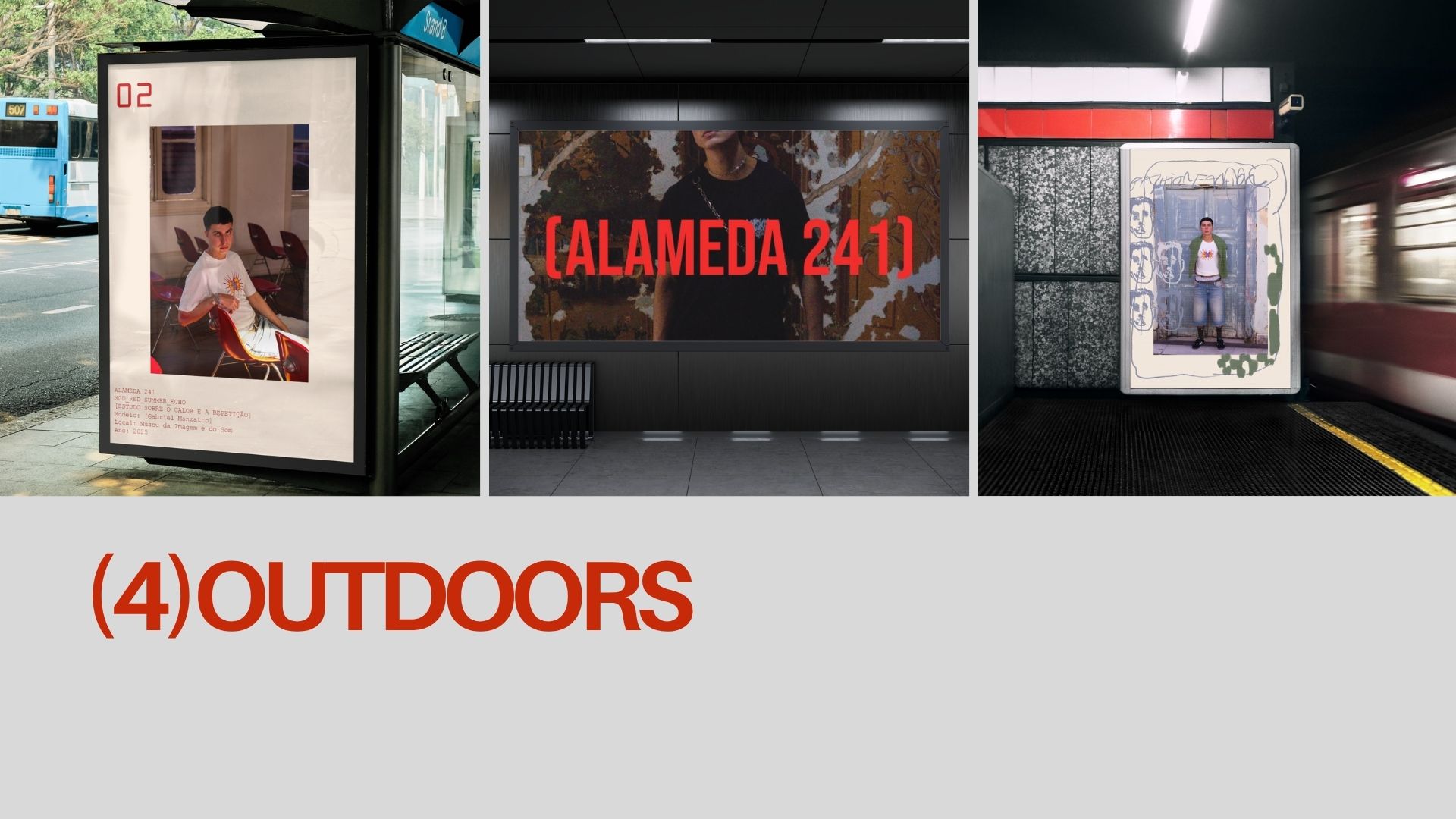 Aplicações da campanha Alameda 241 em mídia exterior