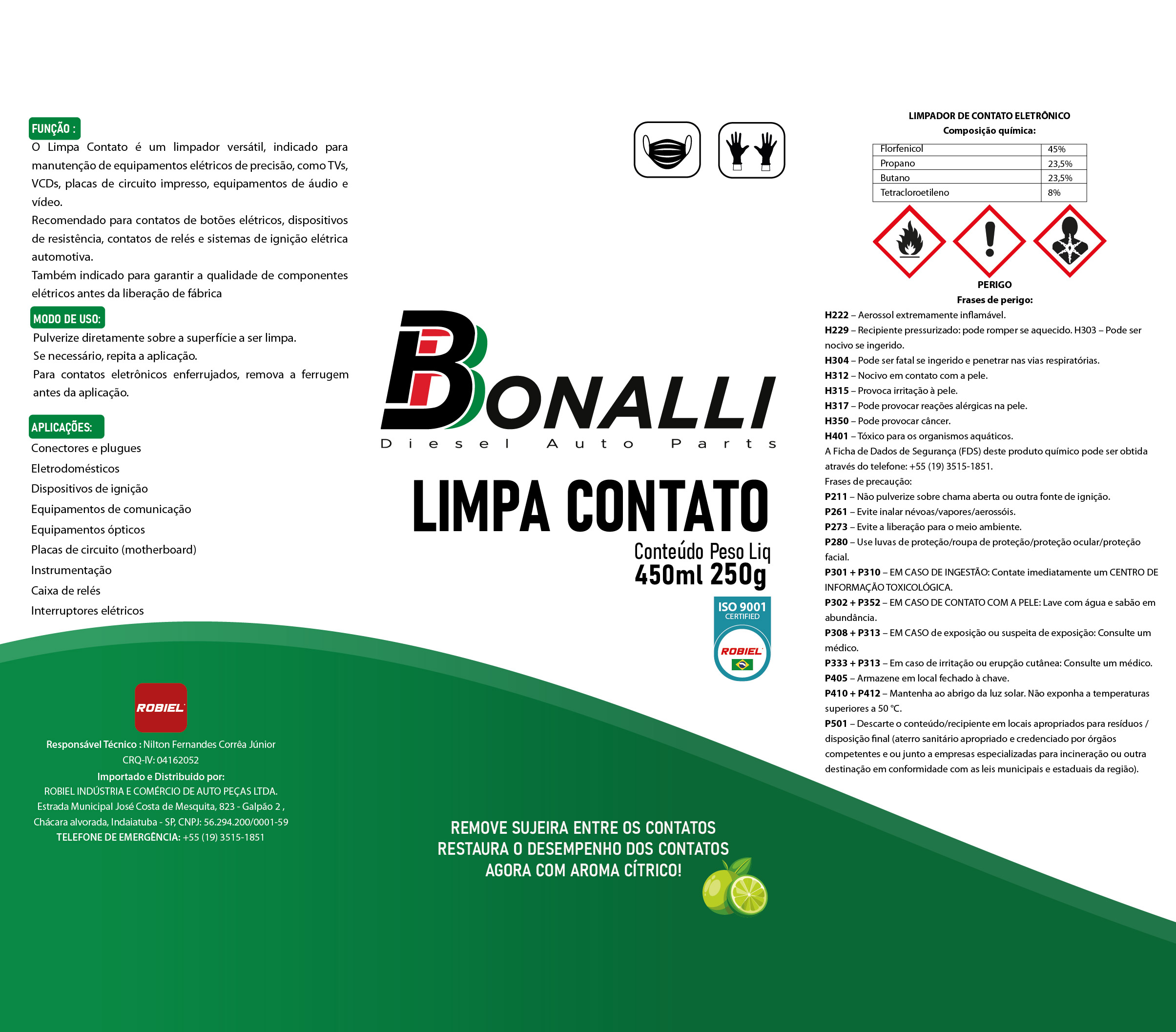 Spray Limpa Contato Bonalli