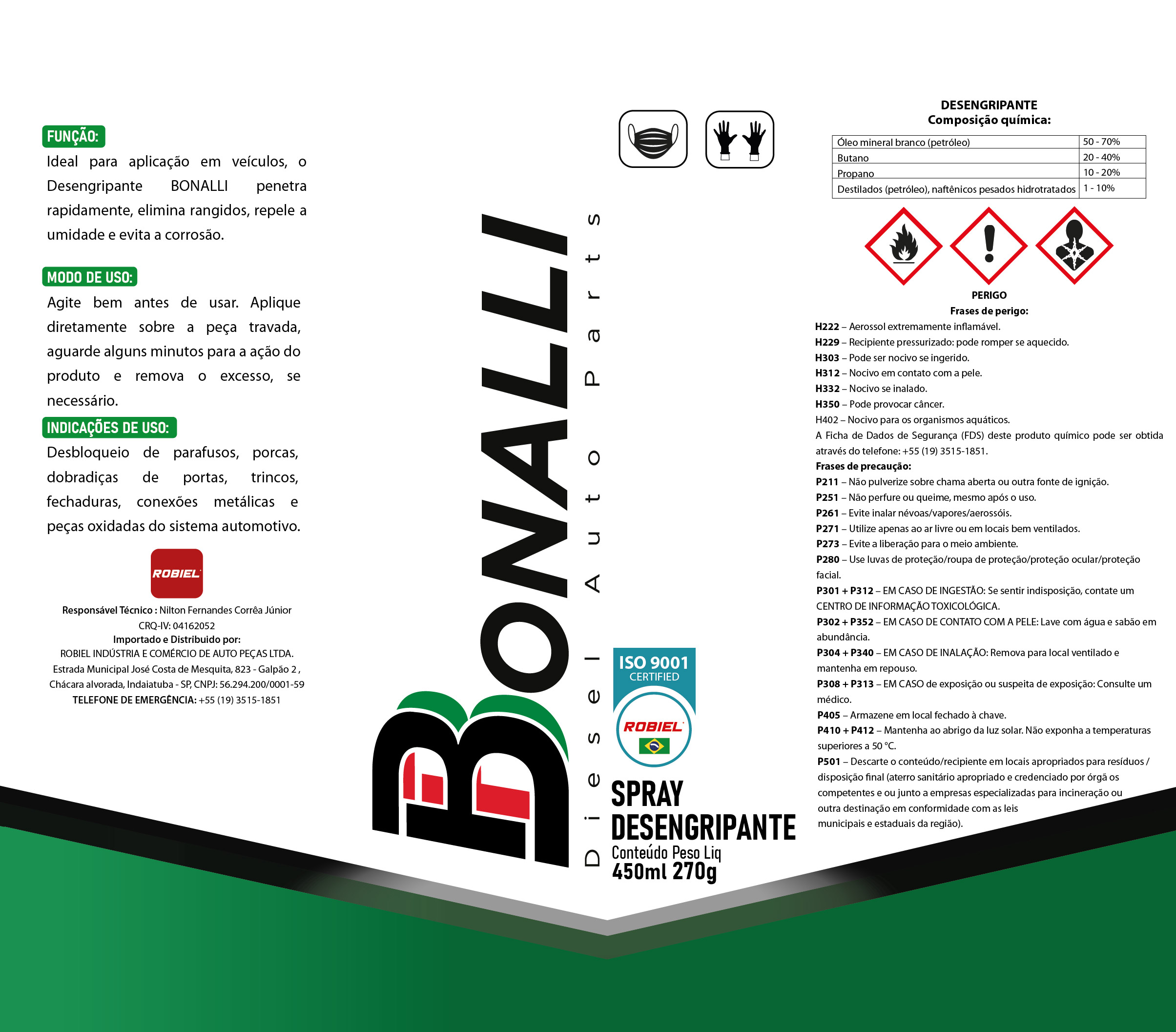 Spray Desengripante Bonalli